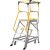 臻工品 铝合金平台梯人字梯登高梯理货梯需组装 FS13598 4.2m 单位：个
