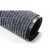 汉河双条纹PVC复合灰色走道垫 绒面条纹垫商用绒面 灰色定制 0.9X10M灰