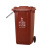 240升干湿分离户外垃圾桶带盖超大号容量商用环卫小区室外分类箱 黑色30升加厚桶(无轮)-干垃圾