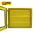 百舸 工业锁具管理工作站便携式集群30位黄色钢板锁具管理箱LK04-2 ZA2667
