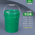工业级水桶塑料桶密封桶油漆桶油墨桶胶桶桶小桶大桶机油桶带盖带提手20L升KG公斤绿色桶油嘴盖 20L-绿色桶油嘴盖（1个装）