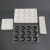 实验室陶瓷反应板点滴板白色黑色6孔耐酸碱理化瓷比色板井穴板 6孔黑2个