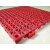 加厚工程地垫浴室淋浴防滑塑料拼接垫卫生间厨房隔水PVC胶垫 红色 30X30CM高1.5CMCM软材质(5