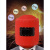 电焊面罩红钢纸焊帽子焊工防护安全头戴式焊接氩弧焊防火星防高温 嘉博森 红帽可视窗翻盖(自带2片镜片+2片)