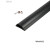 瑞凯威PVC半圆明装线槽木纹色线槽弧形地线槽耐踩网线地板走线压线槽厚 黑色 精品 一米每根3号