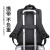 袋鼠（KANGAROO）双肩包男2024新款时尚背包15.6英寸商务笔记本电脑包休闲书包 黑色 16英寸