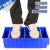 零件收纳盒过滤塑料周转箱窄长条工具置物整理物料盒螺丝五金工具盒 加厚款外（300x117x90）蓝色 109A分隔板103*78*1.5