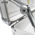 安赛瑞 手提式密码工具箱 铝合金精密仪器箱保险存储箱 证件收纳箱铝箱 47×35.5×15cm 银色空箱 28475