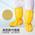 防化鞋套防耐酸碱化学品防滑防水PVC靴套危化品车间液体防护 黄色10双 均码