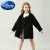 迪士尼（Disney）女童双面羊绒2023春季新款韩版洋气儿童秋冬大衣宝宝羊毛呢子外套 驼色 150