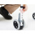 德国HOEA老人助行器可推行可坐轻便折叠助力手推车行走残疾人训练走路辅助器四脚拐杖带轮带座板带刹车轮 4轮+翻转皮革座板