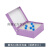 定制适用100低温管1.8/2/5/1ml塑料纸质冷冻纸质冻存盒81格抗体收 紫色 紫色81格纸质翻盖