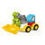 辰至尚品积木拼装儿童玩具大颗粒大号玩具车男孩智力0-3-6岁儿童礼物 云梯车