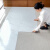 适用地板贴自粘地面耐磨地板革水泥地直接铺地贴仿瓷砖光滑亮面自 白浅灰[防滑耐磨]80*80