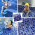 云舵水池陶瓷马赛克游泳池专用蓝色瓷砖庭院鱼池户外景观池温泉池防滑 闪电纹4.8cm 其他尺寸