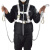 安全带高空作业户外建筑电工耐磨空调安装五点式国标保险安全绳 白色双小钩2.5米双背国标款