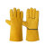 电焊手套加长款劳保防烫耐磨耐高温柔软氩弧焊加厚耐用 [牛皮双层耐用型]黄色8双(40c 均码