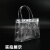 海斯迪克 透明手提袋pvc礼品袋 购物纽扣手拎袋 15*7.5*33cm竖版 HKCX-381