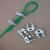 维诺亚钢丝绳锁扣:绳卡U形锁扣:钢丝绳固定卡头:接头:镀锌锁扣:夹头卡扣 m3(适用于2.5-3mm钢丝绳) 10个