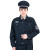 征战虎 保安服秋装 执勤门卫工作服套装 拉链款蓝灰+配件 XL(175cm)