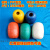 泡沫浮球浮漂浮子PVC浮球拉网渔网圆形浮球筒水上养殖浮球航标球 出口加硬15X20厘米红黄白绿色