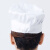 男女厨师帽酒店餐厅后厨房工作帽 白色 白色 均码 