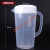 量杯 塑料 量杯量桶有盖子塑料透明带刻度厨房烘焙奶茶机油5000mlMSY 白盖2000ml