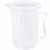 纳仕徳 SY5018 烧杯 加厚塑料量杯 pp刻度杯 实验室器皿烘焙量杯 量杯 有盖2000ML（2个）
