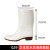 白色雨鞋男女同款水鞋高中低筒卫生厂餐饮工作靴 022白色 38