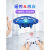 虎罗罗UFO感应飞行器遥控飞机飞球无人机手势智能悬浮飞碟儿童玩具男孩 宝石蓝(智能+特技) 标配(安全防护网)