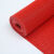 完壮塑料防滑垫PVC地毯大面积防水泳池浴室厨房镂空防滑 红色-4.5mm厚 0.9米宽*2米长