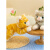花纹小猫玩偶真加菲猫毛绒玩具宠物猫咪公仔女生儿童安抚布娃娃 坐款灰色 15厘米