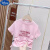 迪士尼（Disney）冰丝棉t恤女童短袖童装中大童夏季新款洋气时髦儿童抽绳钉珠上衣 W069粉色 130cm