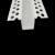 IGIFTFIRE定制圆弧形u型阳角可弯几字型槽凹槽线条pvc分隔压边圆形造型阴角 白色8*8几字10根 一根0.78米 0.78米一根