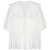 韦戒娃娃领衬衫女洋气款高档白色上衣夏季女2022新小众设计感气质短袖 白色 S （80～90斤）