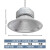 龙代（longdai）LED工矿灯 仓库工业照明物流园天棚灯 250W挂钩款-白光 1个