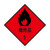稳斯坦 WST4017 货车运输危险品标识牌 铝板警示货物化学有毒液体有害气体标识贴 易燃液体3类