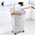 日式垃圾分类垃圾桶双层厨房可移动带轮垃圾箱高干湿分离 升级版45L双盖款