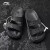 李宁拖鞋男士运动凉鞋夏季新款户外穿沙滩篮球踩屎感防滑品牌浴室拖鞋 标准黑 39.5 (245mm)