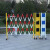 伸缩围栏护栏折叠式玻璃钢施工工程防护栏杆绝缘停车安全隔离栏 高1.2米*长4米黄黑色可选