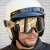 复古越野哈雷摩托车眼镜滑雪shoei头盔护目风镜BARSTOW 261-01 Japan电镀银