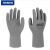 HANVO  涤纶编织手套灰色乳胶皱纹手套LB311/L码（单位：双）