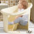 OQB婴儿洗澡盆躺托一体0-4岁宝宝洗澡桶大号儿童泡澡桶浴桶可坐家用 先测量宝宝坐浴高度再对照颜色尺寸下单