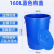 德梵帝  垃圾桶大号商用带盖加厚卫生桶容量户外环卫工业塑料圆桶 100L白色带盖