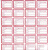 适用图书分类标签河北省中小学图书标签彩色书标图书馆色标图 A类(一张32贴