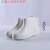 白色靴耐用高筒加棉靴雨鞋耐油耐酸工厂厨房保暖雨靴EVA胶 白色中帮EVA(不加棉) 39