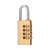 京梯 挂锁 密码锁 行李箱防盗锁黄铜密码挂锁 3轮密码（小号) 单位：把