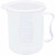 纳仕徳 SY5018 烧杯 加厚塑料量杯 pp刻度杯 实验室器皿烘焙量杯 量杯 有盖500ml（2个）