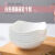 奥丝达景德镇白色陶瓷餐具时尚创意翘角碗异形碗多个套装家用欧式瓷碗 6英寸翘角碗6个装
