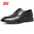 3515强人新款商务正装皮鞋经典时尚系带皮鞋男士休闲皮鞋 黑色 41